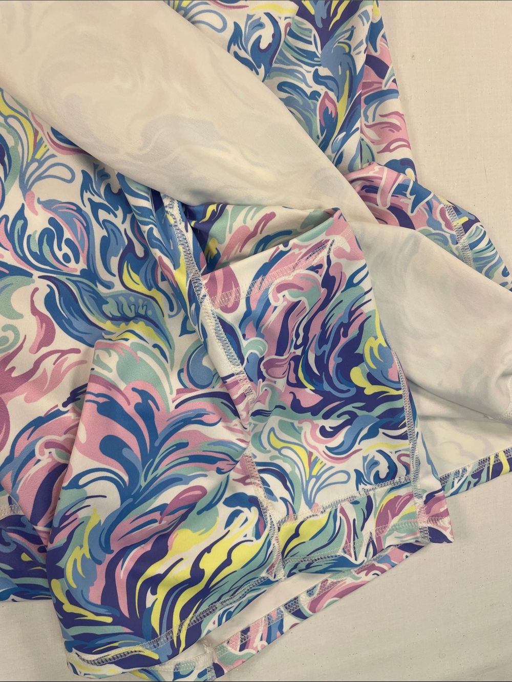 Simply Southern Groovy  Swirl Mini tank dress  activewear casual tennis prep XL - Picture 3 of 6